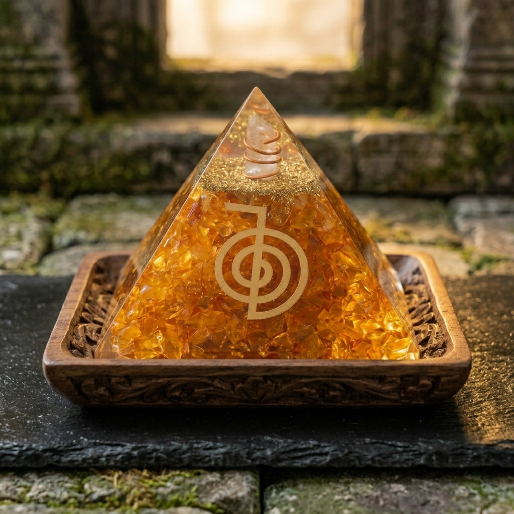 Citrine pyramid