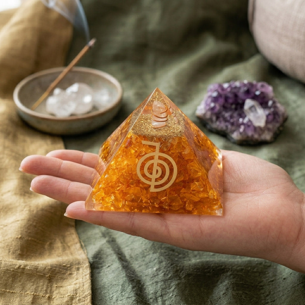 Citrine pyramid
